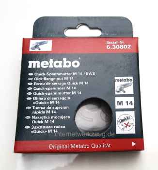 Metabo Quick-Schnellspannmutter M 14 / EWS, originalverpackt